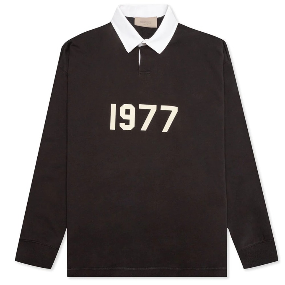 Fear Of God Essentials 1977 Rugby Shirt Iron Men Size Medium Oversized